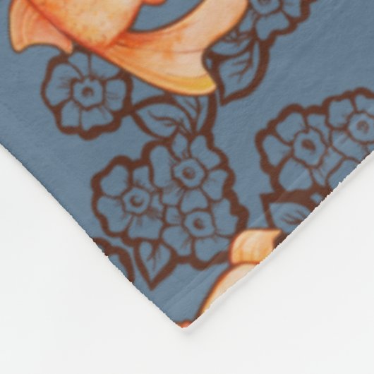 Fancy Oranda Goldfish Fleece Deken (Hoek)