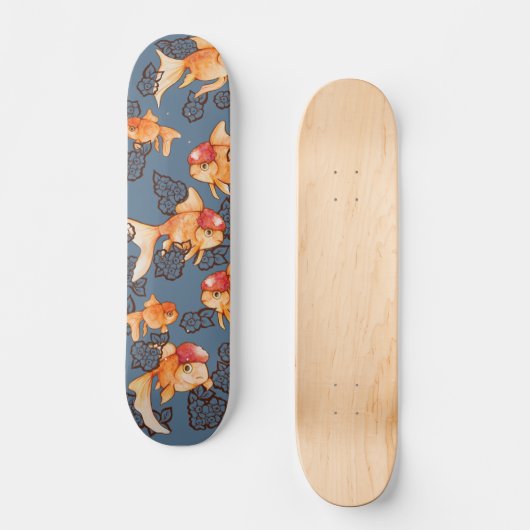 Fancy Oranda Goldfish Persoonlijk Skateboard (Voorkant)