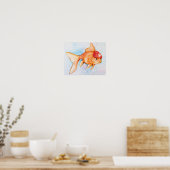 Fancy Oranda Goldfish Poster (Keuken)
