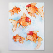 Fancy Oranda Goldfish Poster (Voorkant)