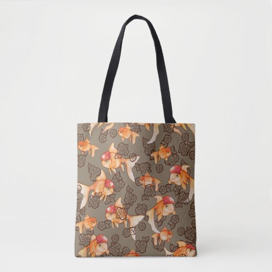 Fancy Oranda Goldfish Tote Bag (Voorkant)
