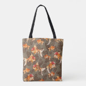 Fancy Oranda Goldfish Tote Bag (Achterkant)