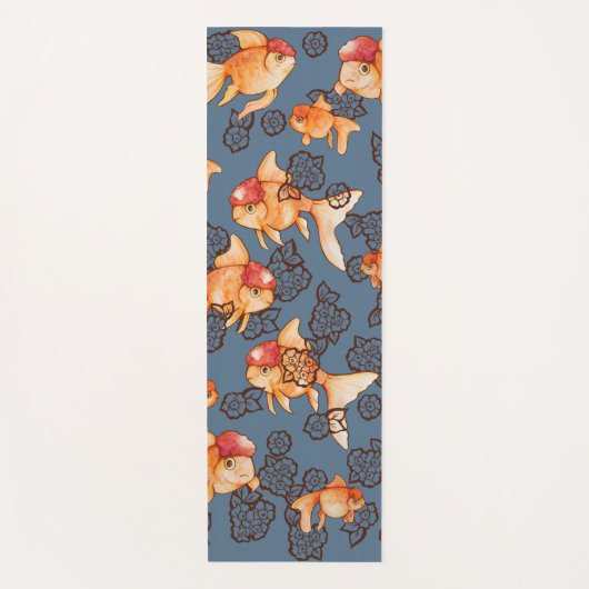 Fancy Oranda Goldfish Yogamat (Voorkant)