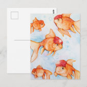 Fancy Oranda Goudvis Briefkaart (Voorkant / Achterkant)