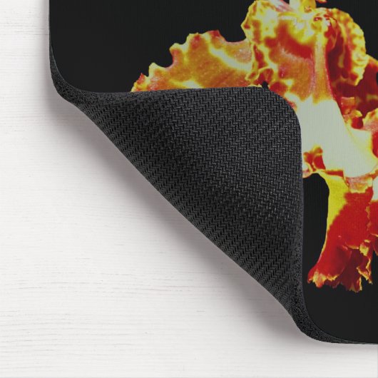 Fancy Oranje orchidebloem Muismat (Hoek)