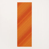 Fancy Oranje striped Artsy Patroon Voeg douanenaam Yogamat (Achterkant)