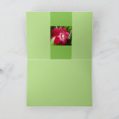 Fancy orchidee rood bedankkaart (Binnen)