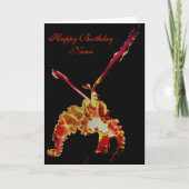 Fancy orchidee ventilator Aangepaste Birthday Kaar Kaart (Voorkant)