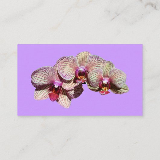 Fancy orchideeën Floral Visitekaartje (Achterkant)