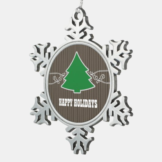 Fancy Ornament met kerstboomrondjes (Rechts)