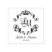 Fancy ornamental Border Classic Royal Crown Rubberstempel (Afrduk)