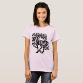 Fancy paardenontwerp t-shirt (Voorkant volledig)