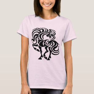 Fancy paardenontwerp t-shirt
