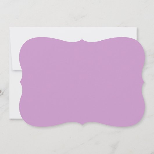 Fancy Paars Baby shower Kaart (Achterkant)