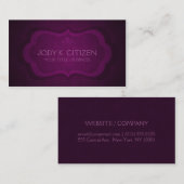 Fancy Paars Visitekaartje (Voorkant / Achterkant)