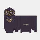 Fancy Paarse en Gouden Ramadan Kareem Gift Bedankdoosjes (Uitgevouwen)
