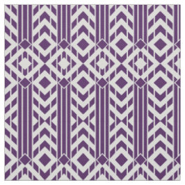 Fancy Paarse & Grijze Chevron Stripes Stof