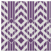 Fancy Paarse & Grijze Chevron Stripes Stof (Close Up)