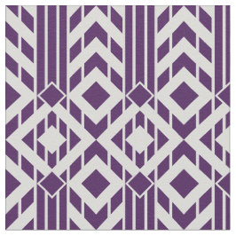 Fancy Paarse & Grijze Chevron Stripes Stof