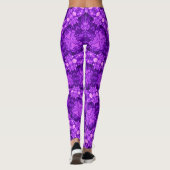 Fancy Paarse Yoga Liefde Leggings (Achterkant)