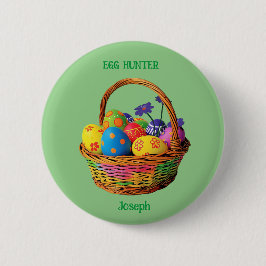 Fancy paaseierjacht avontuur ronde button 5,7 cm