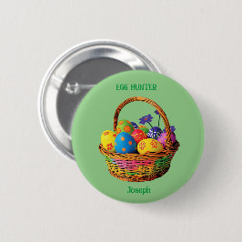 Fancy paaseierjacht avontuur ronde button 5,7 cm