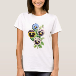 Fancy Pansies  illustratie T-shirt
