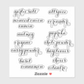 Fancy pantosemetjes Etiket Vastgestelde Stickers (Vel)