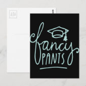Fancy Pants Funny Afstudeerder Briefkaart (Voorkant / Achterkant)