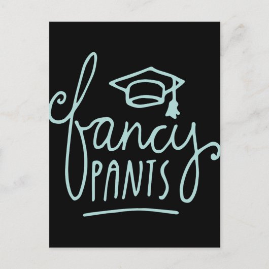 Fancy Pants Funny Afstudeerder Briefkaart (Voorkant)