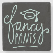 Fancy Pants Funny Afstudeerder Stenen Onderzetter (Voorkant)