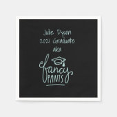Fancy Pants Funny Afstuderen Aangepast Servet (Voorkant)