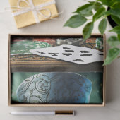 Fancy Pants heeft een Flush, Cavia speelt Poker Tissuepapier (Geschenk)