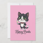 Fancy Pants Tuxedo Kat Cheers Bedankkaart (Voorkant)