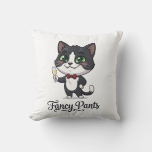 Fancy Pants Tuxedo Kat Cheert Kussen