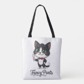 Fancy Pants Tuxedo Kat Proost Tote Bag (Achterkant)