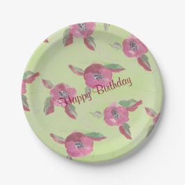 Fancy papieren Borden met Waterverf Papieren Bordje