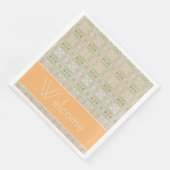  Fancy papieren servetten en gepersonaliseerde tek (Hoek)