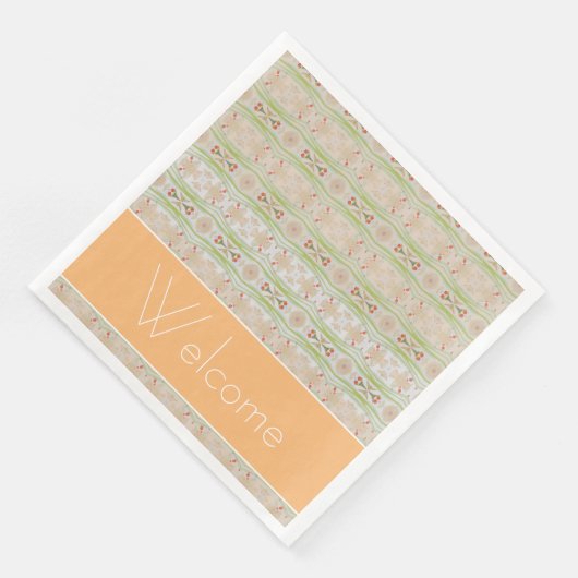  Fancy papieren servetten en gepersonaliseerde tek (Hoek)