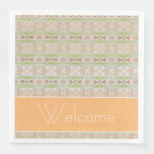  Fancy papieren servetten en gepersonaliseerde tek (Voorkant)