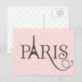 Fancy Parijs Briefkaart (Voorkant / Achterkant)