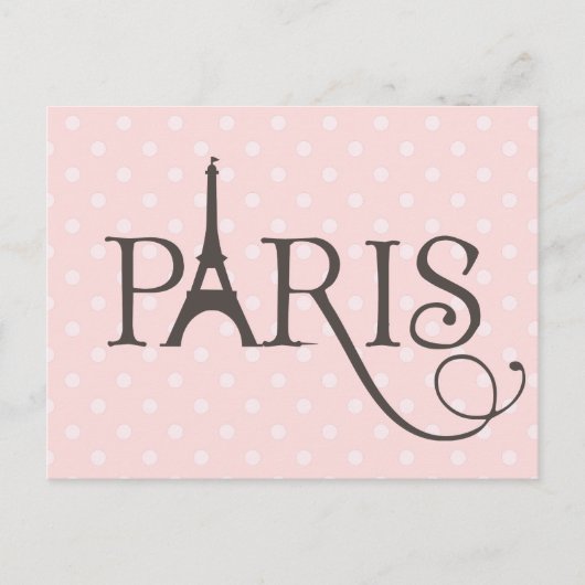 Fancy Parijs Briefkaart (Voorkant)