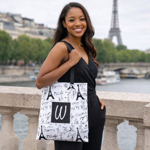 Fancy Paris Monogram Tote Bag