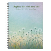 Fancy pastelbloem Notitieboek (Voorkant)