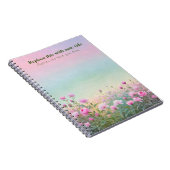 Fancy pastelbloem Notitieboek (Rechterzijde)