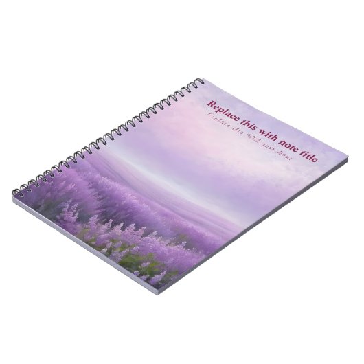 Fancy pastelbloem Notitieboek (Linkerzijde)