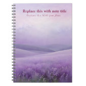 Fancy pastelbloem Notitieboek (Voorkant)