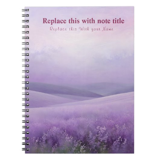 Fancy pastelbloem Notitieboek (Voorkant)