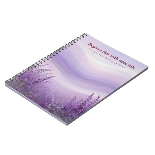 Fancy pastelbloem Notitieboek (Linkerzijde)