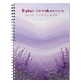 Fancy pastelbloem Notitieboek (Voorkant)